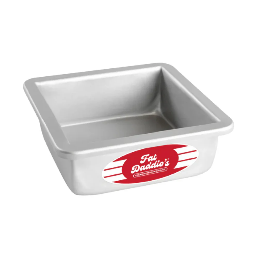 Fat Daddio's 5" x 2" Anodized Aluminum Square Cake Pan - PSQ-552
