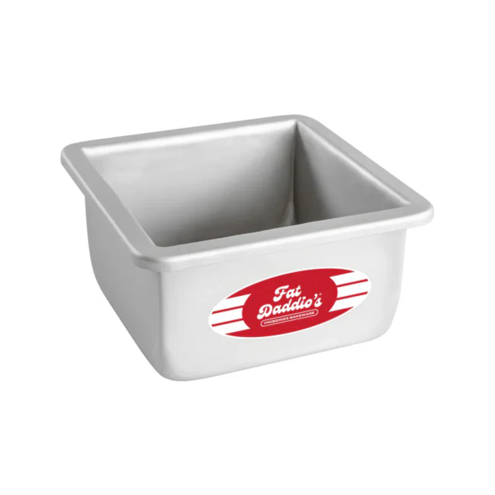Fat Daddio's 5" x 3" Anodized Aluminum Square Cake Pan - PSQ-553
