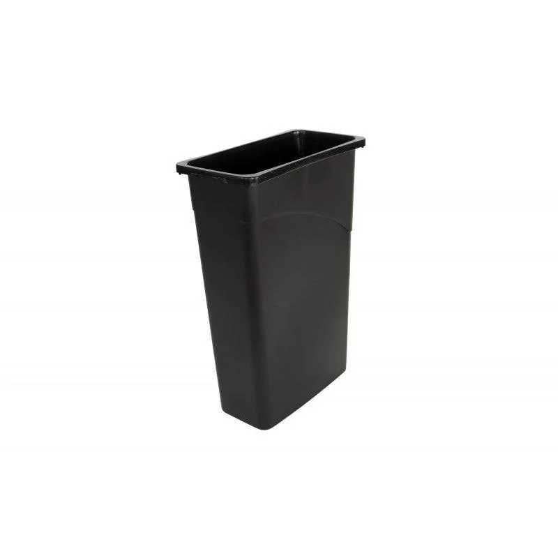 Globe GCP9512 23 Gallon Slender Trash Can - Black