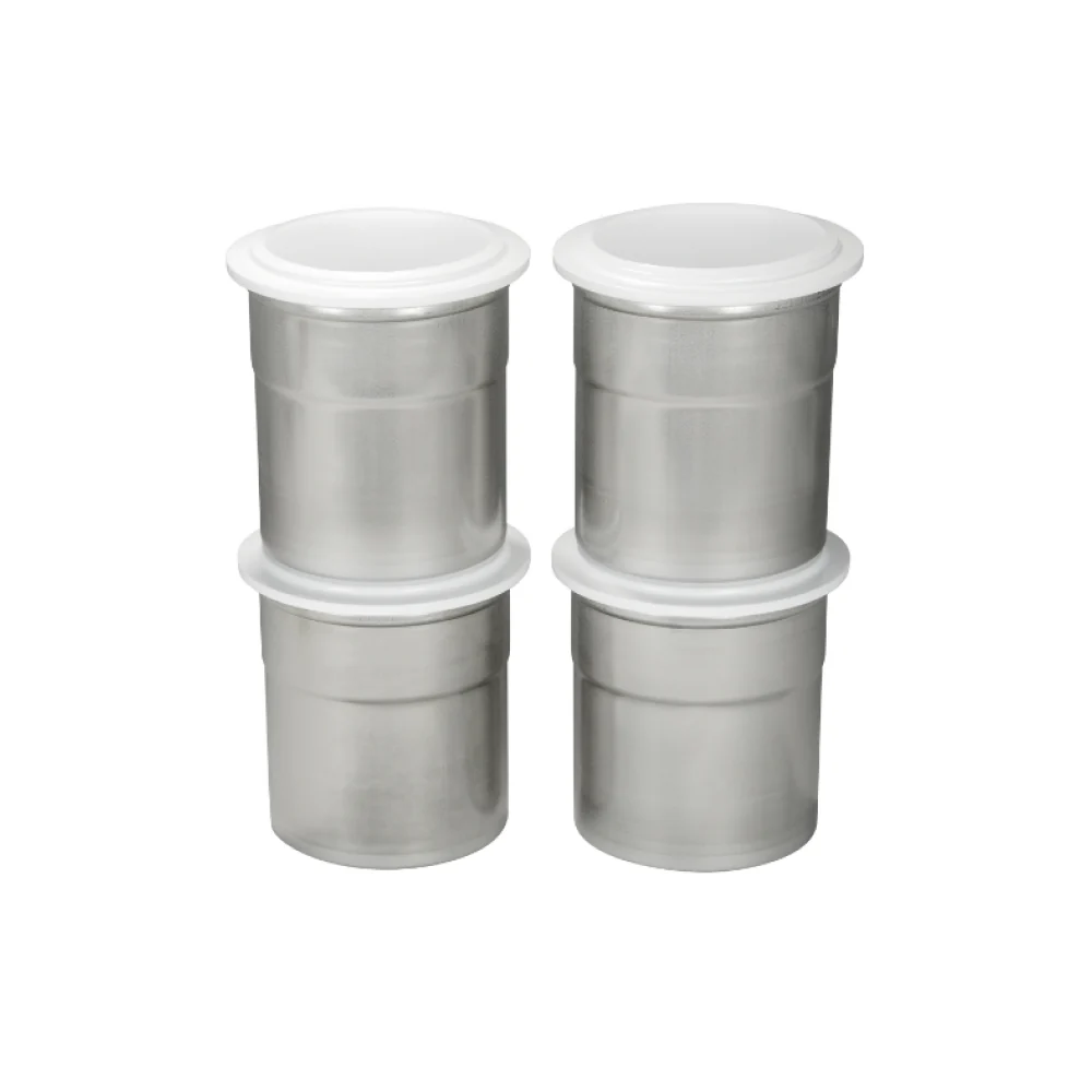 Pacojet 4-Chrome Steel Beakers with Lids - 39675