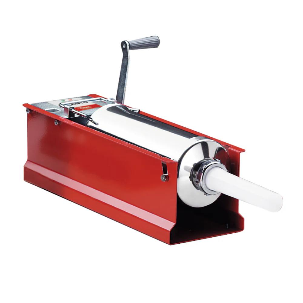 Trento 5kg / 11 lb Manual Two-Speed Horizontal Direct Drive Sausage Stuffer - 47715