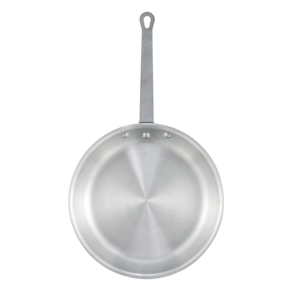Winco AFP-12A 12" Gladiator Natural Finish Aluminum Fry Pan