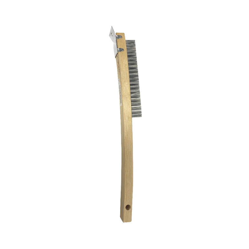 Winco BR-319 14" Wire Brush with Scraper Winco BR-319 14" Wire Brush with Scraper
