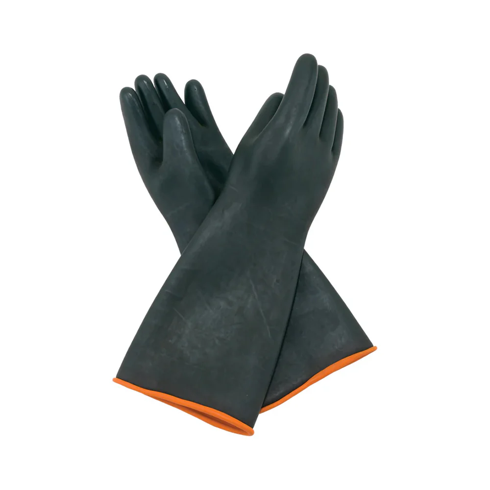 Winco NLGH-18 10.5" x 18.5" industrial-grade Natural Latex Gloves