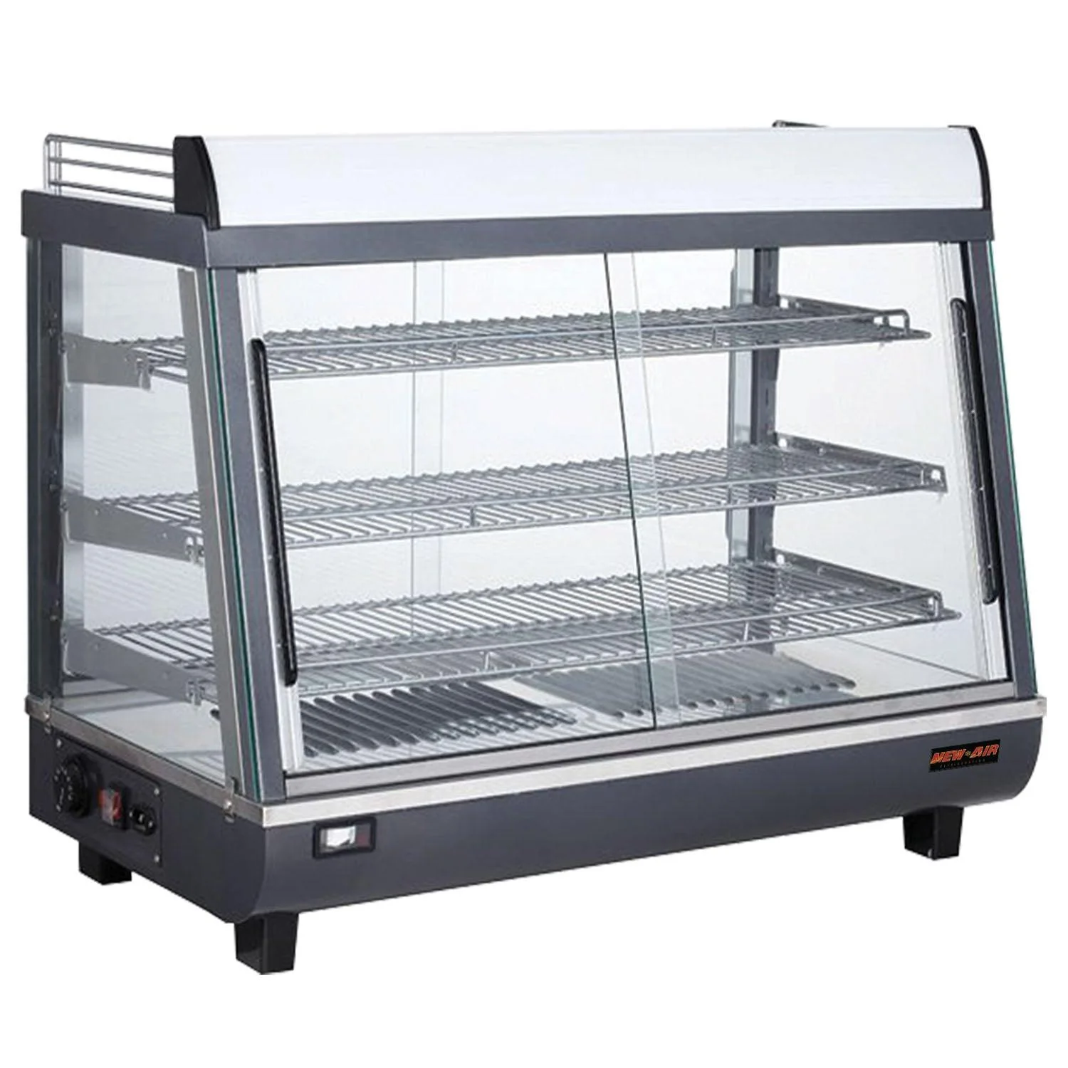 New Air NDC-018-SV 48" Countertop Display Warmer Case - 115V/1500W