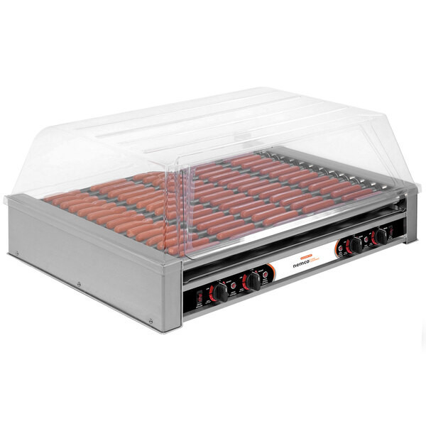Nemco - 75 Hot Dog Roller Grill 220V w/ Nonstick Coating - 8075SX-220