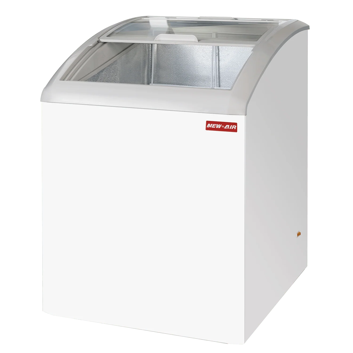 New Air 24" Ice Cream Freezer with Curved Glass Top 3.6 Cu. Ft - NIF-24-CG
