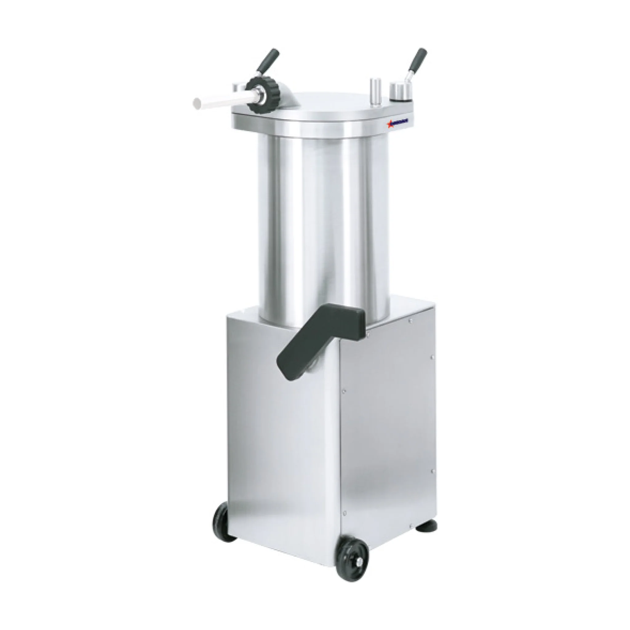 Trento 28 kg / 65 lb Hydraulic Piston Sausage Stuffer in Stainless Steel 208-220V/60hz/3PH