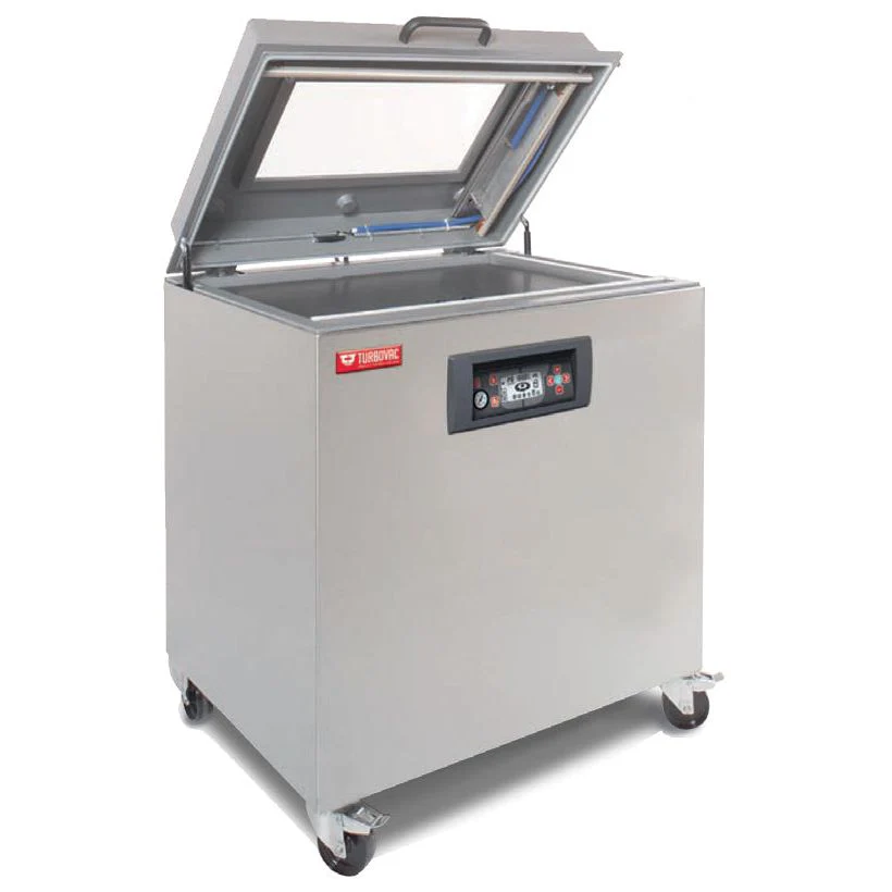 Turbovac 50005 / M80 industrial-grade Table Top Vacuum Packaging Machine with Aluminum Cover and 31.5″ Seal Length - 220V, 3 Ph