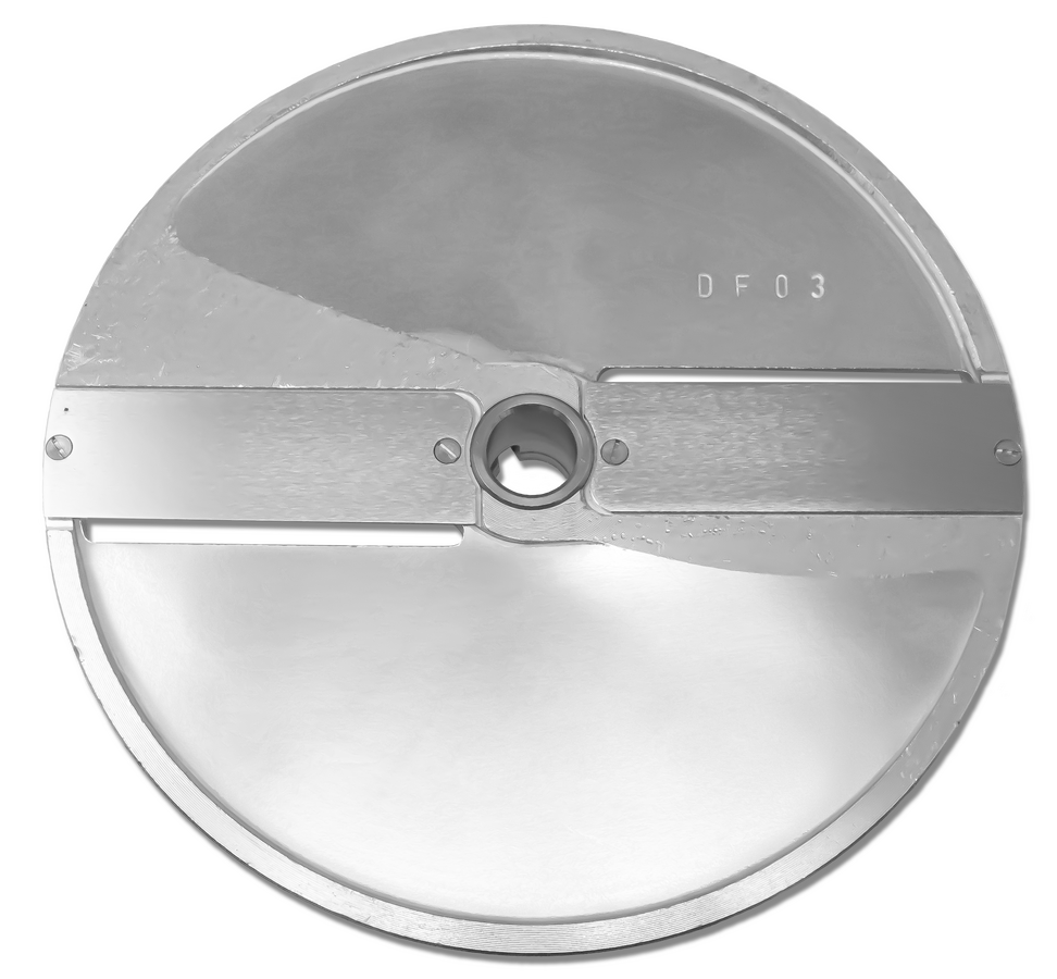 Omcan - 3mm Straight Slicing Disc w/ 2 Blades for 10835, 10927 & 19476 Food Processors - 10074