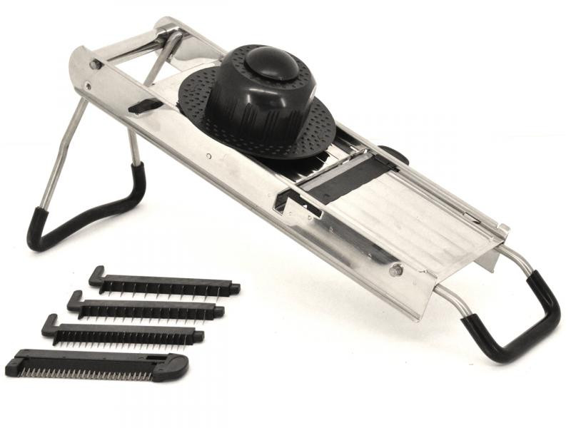 Omcan - Stainless Steel Mandoline w/ 5 Interchangeable Blades - 13659