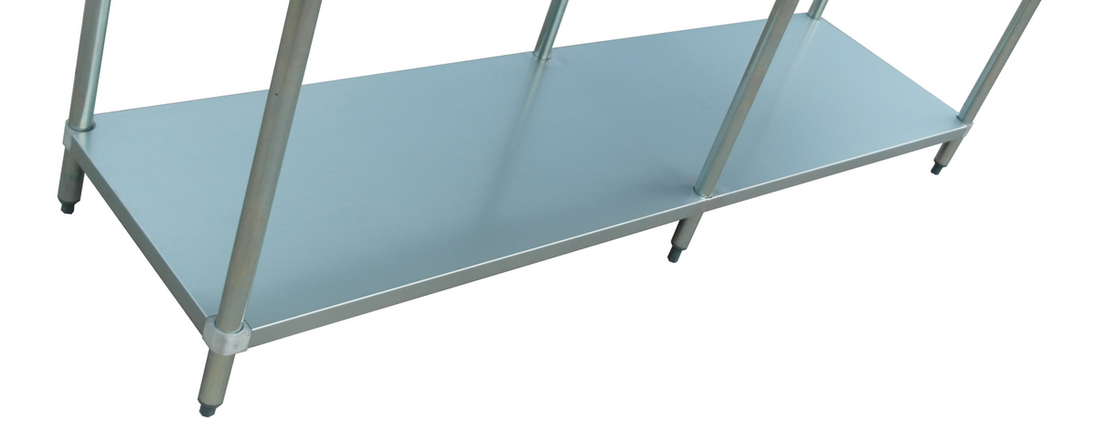 Omcan - 30" x 96" Galvanized Undershelf for 18855 & 23807 Worktables - 17628
