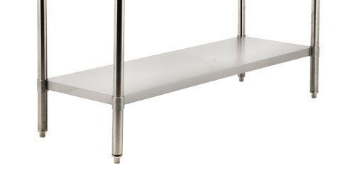 Omcan - 30" x 60" Stainless Steel Undershelf for 19145, 44346 & 47698 Work Tables - 21618