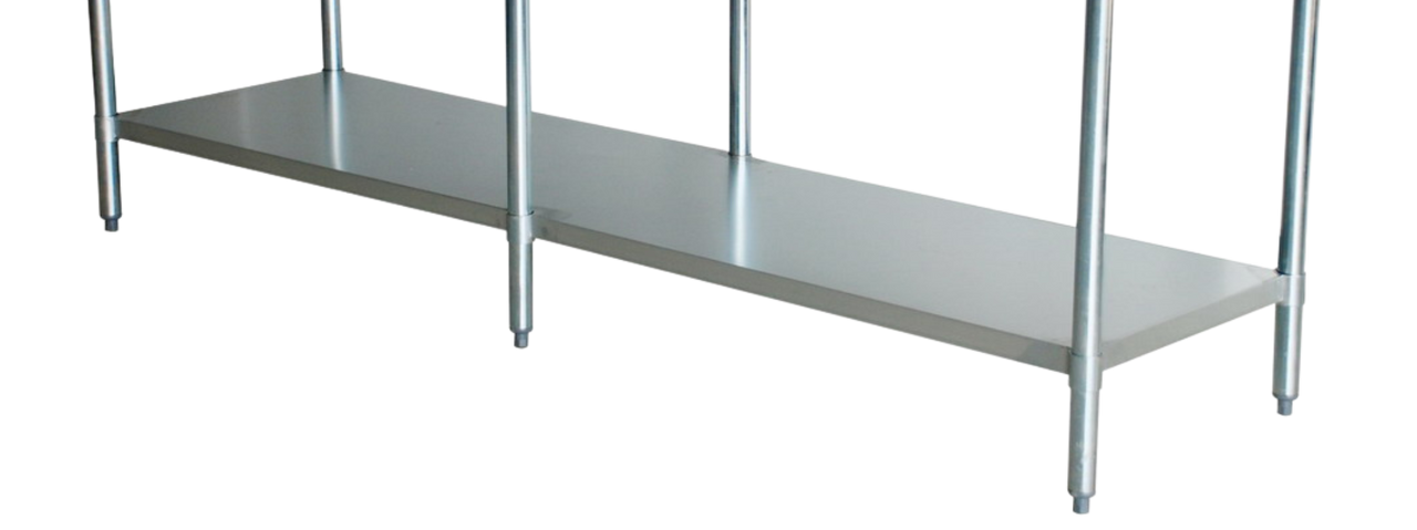 Omcan - 30" x 84" Stainless Steel Undershelf for 26045 & 44348 Work Tables - 21620
