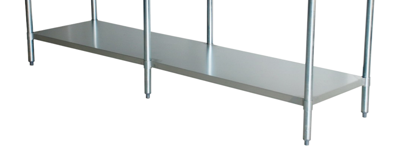 Omcan - 30" x 96" Stainless Steel Undershelf for 19147 & 44349 Work Tables - 21621