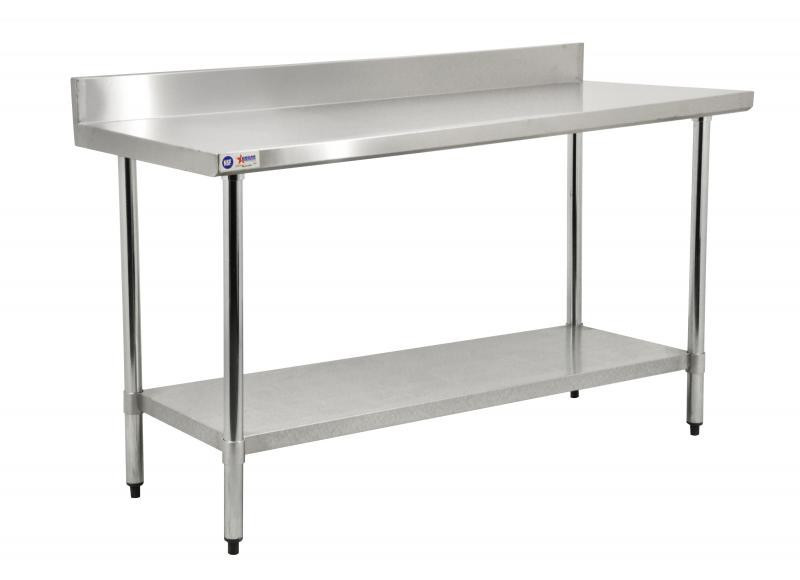 Omcan - 30" x 48" Stainless Steel Work Table w/ Backsplash - 22088