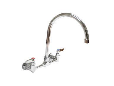 Omcan - Gooseneck Wall Mounted Faucet for Tub Sink - 22289 Omcan - Gooseneck Wall Mounted Faucet for Tub Sink - 22289 - Image 2