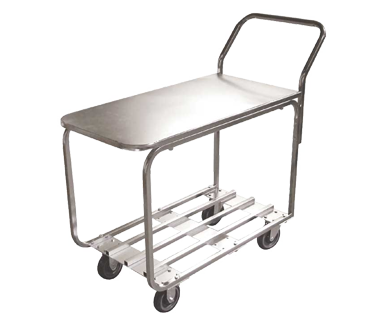 Omcan - All Stainless Steel Stock Cart With Solid Top - 31277