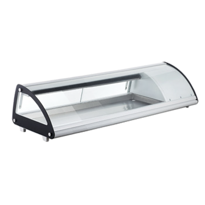Omcan - 52" Sushi Showcase With Curved Glass With 52 L Capacity - 43224