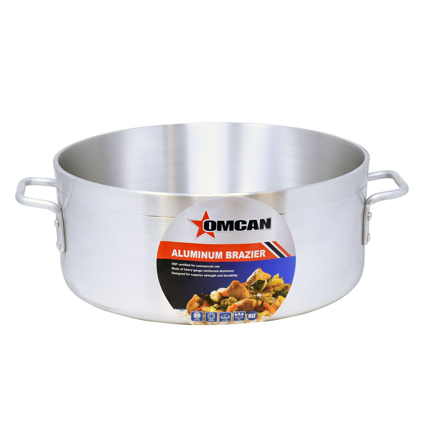 Omcan - 20 Qt Aluminum Brazier Pan - 43359