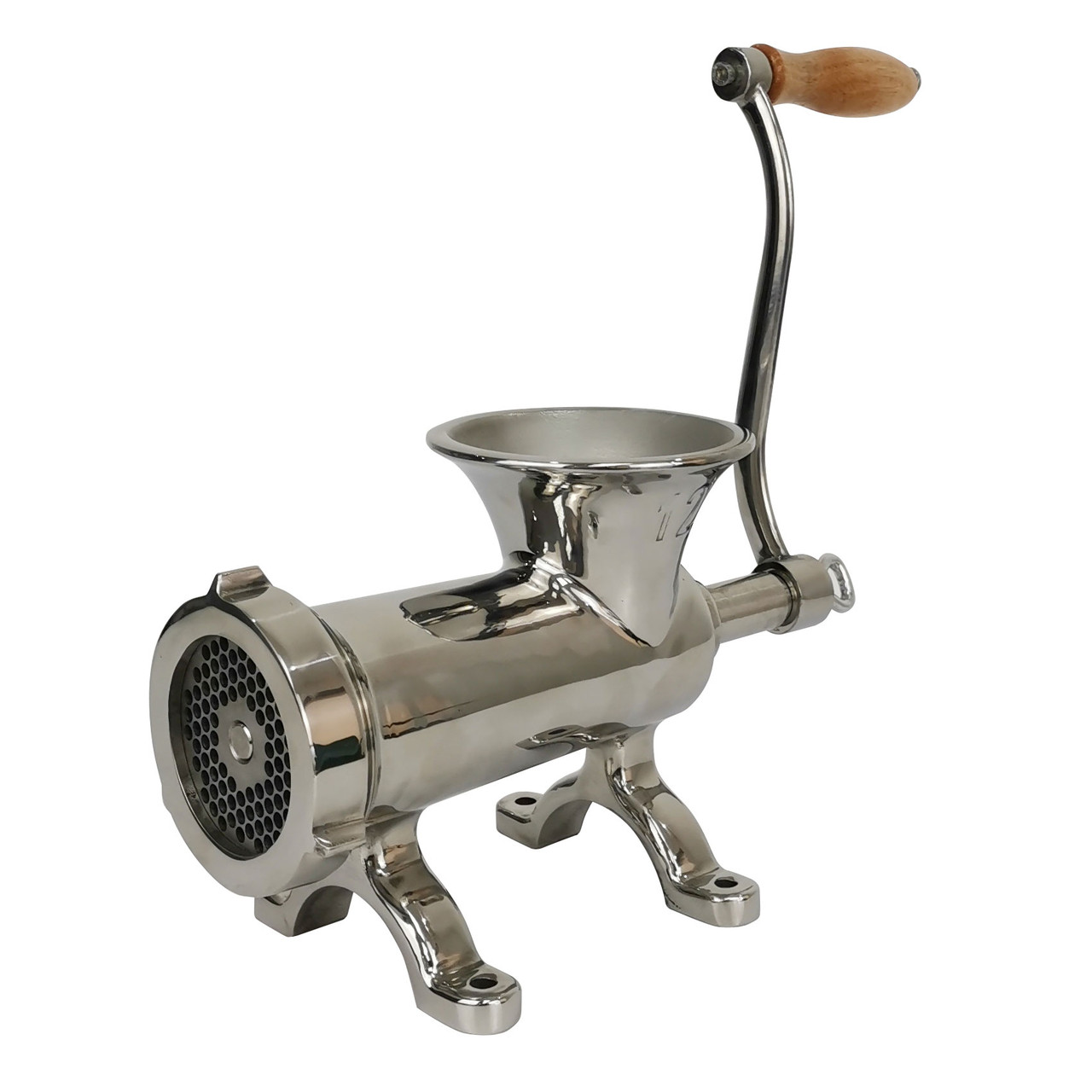 Omcan - #12 Stainless Steel Manual Meat Grinder - 44418