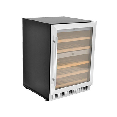 Omcan - Dual Zone Wine Cooler With 40 Bottle Capacity And Stainless Steel Door - 45260