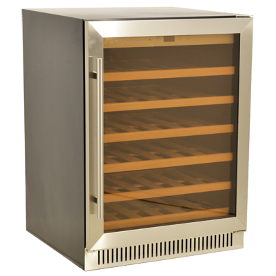 Omcan - Single Zone Wine Cooler With 51 Bottle Capacity And Stainless Steel Door - 45261