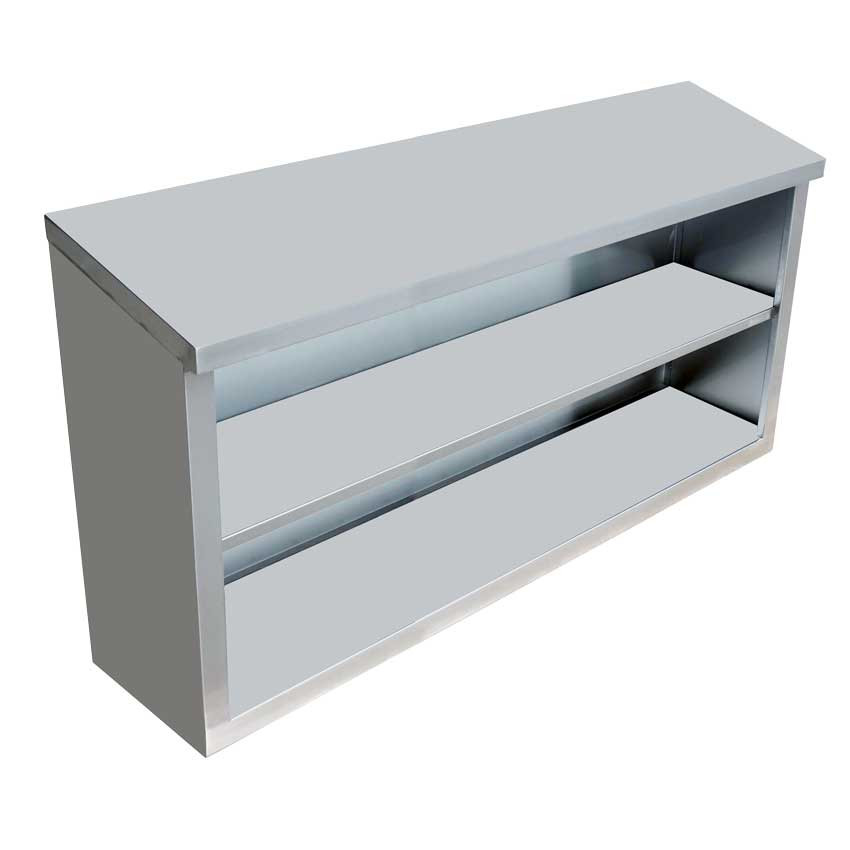 Omcan - 15" x 48" x 32.5" Stainless Steel Open Wall Cabinet - 46409