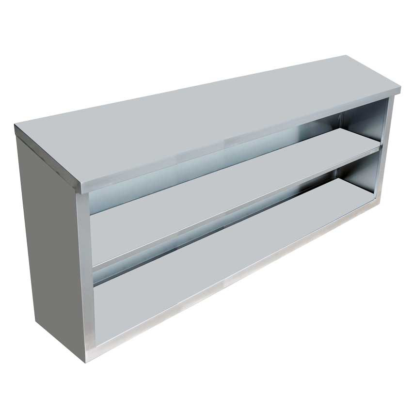 Omcan - 15" x 60" x 32.5" Stainless Steel Open Wall Cabinet - 46410