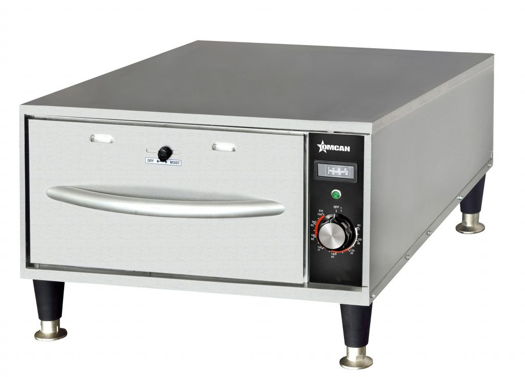Omcan - Single Freestanding Narrow Drawer Warmer - 47546