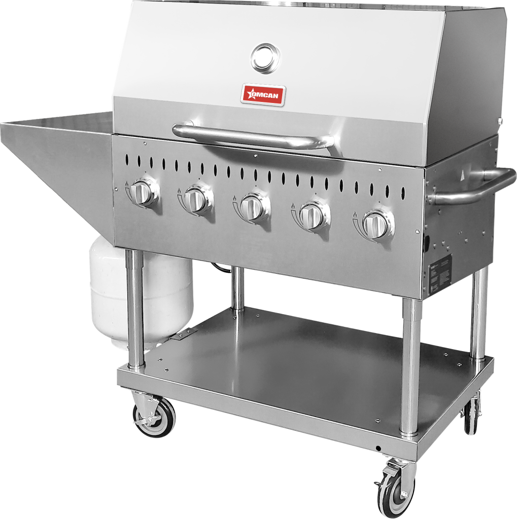 Omcan - Outdoor Propane BBQ Grill w/ 5 Burners - 47840
