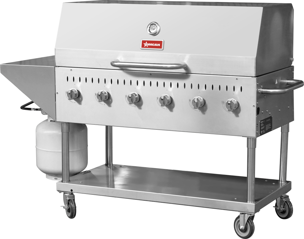 Omcan - Outdoor Propane BBQ Grill w/ 6 Burners - 47841
