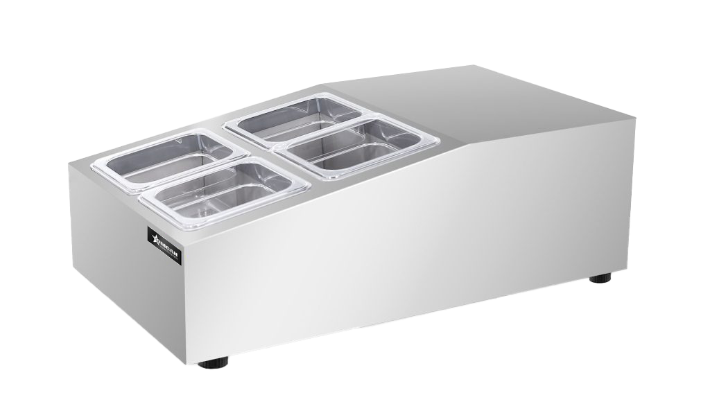 Omcan - 15" Countertop Refrigerated Prep Rail - 47861