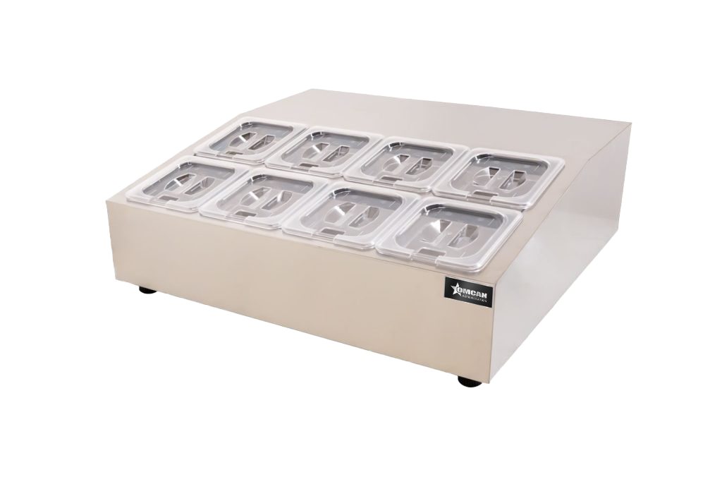 Omcan - 28" Countertop Refrigerated Prep Rail - 47862