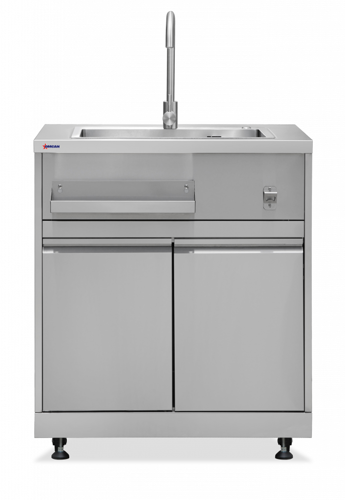 Omcan - 32" Hand Sink w/ Faucet & Storage - 47961