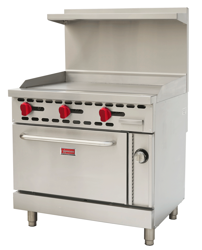 Omcan - 36" Natural Gas Range w/ 36" Griddle - 48189