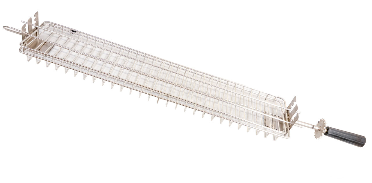 Omcan - Flat Spit Rotisserie Grill & Spatchcock Basket for 48195 - 48192