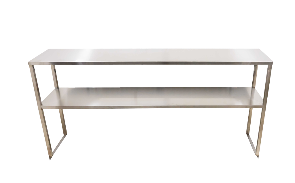 Omcan - 37" Stainless Steel Double Tier Overshelf for 50034 - 48298