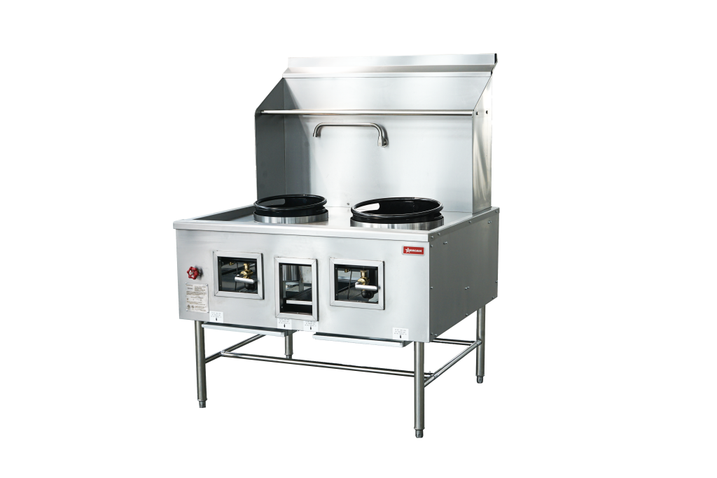 Omcan - Natural Gas Wok Range w/ Two Rings - 48413