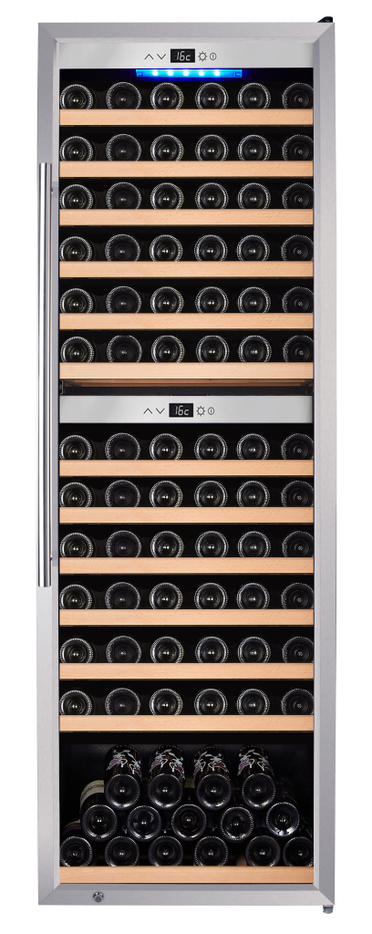Omcan - Vinovero 25" Dual Zone Wine Cooler w/ 126 Bottle Capacity & Stainless Steel Door - 48526