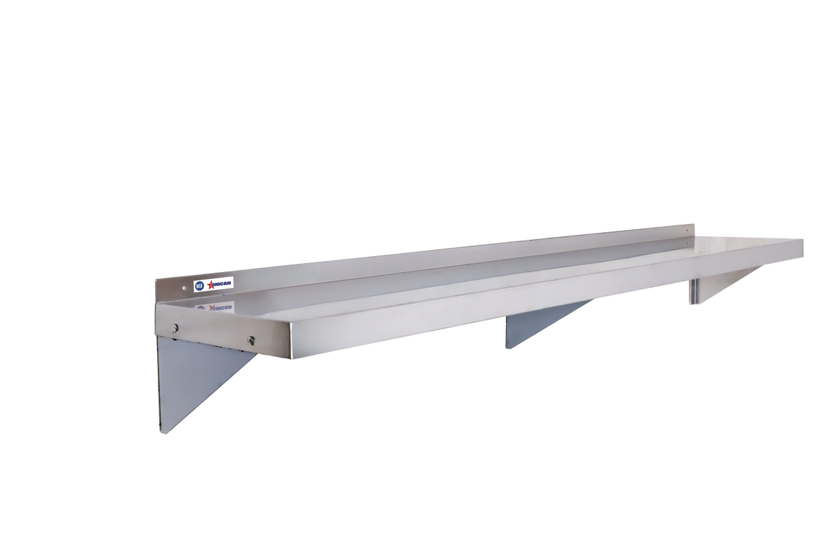 Omcan - 16" x 72" Stainless Steel Wall Shelf - 48577