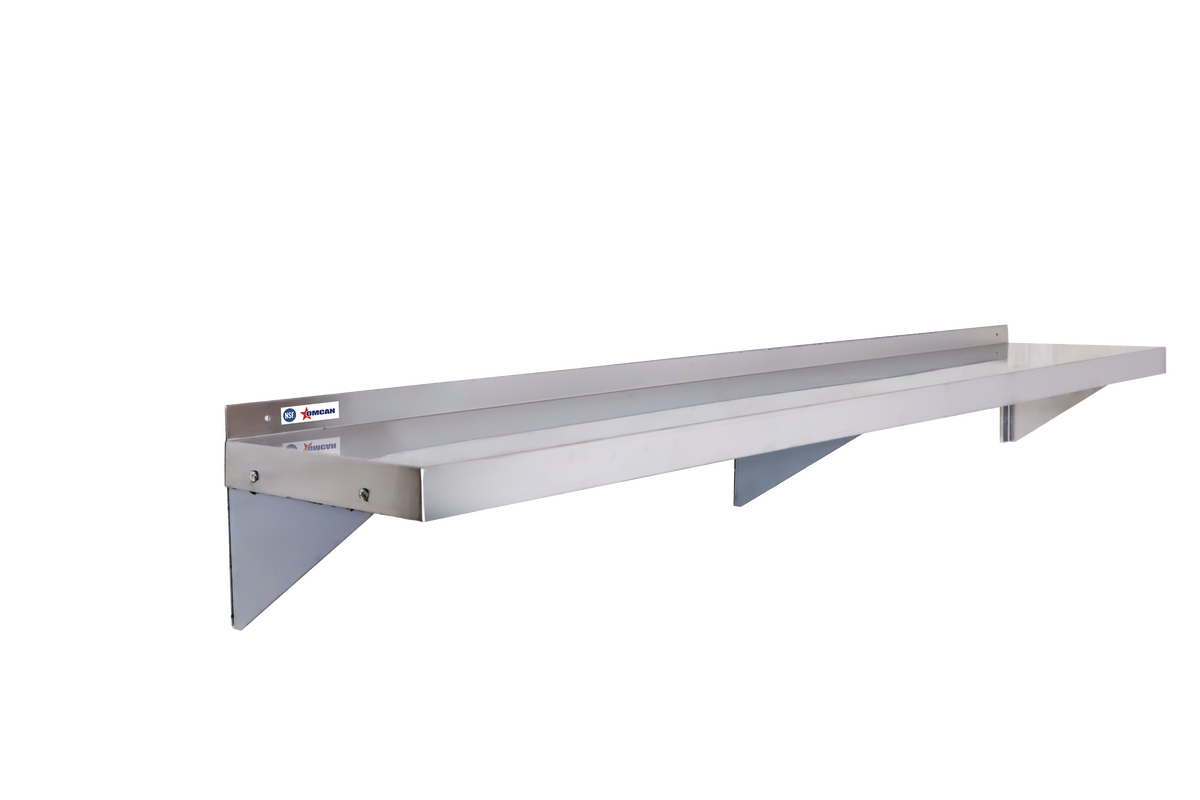Omcan - 16" x 84" Stainless Steel Wall Shelf - 48578