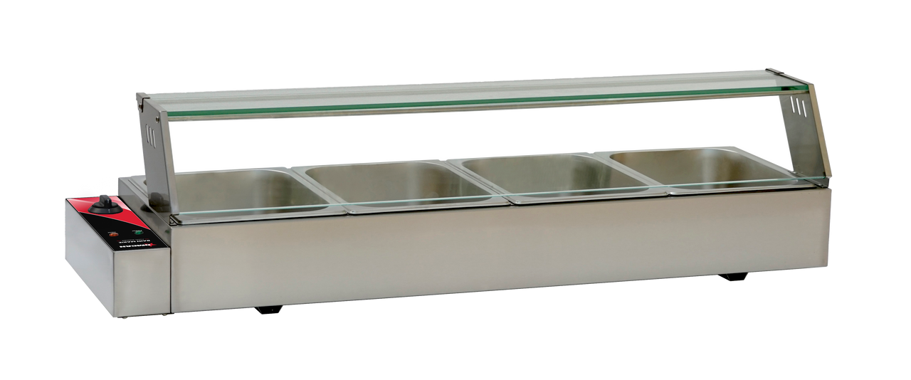 Omcan - 46.5" Bain Marie w/ 4 Half-Size Pans - 48804