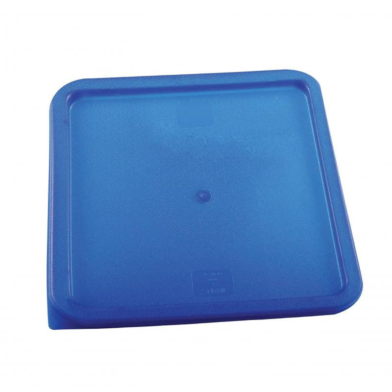 Omcan - Blue Polyethylene Lid For 12 / 18 / 22 qt Square Storage Container