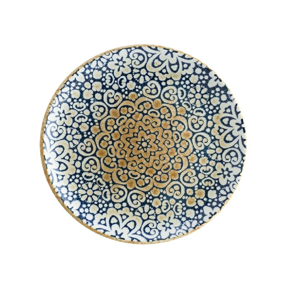 Bonna Alhambra 10.5" Gourmet Round Porcelain Flat Plate - 12/Case - ALHGRM27DZ