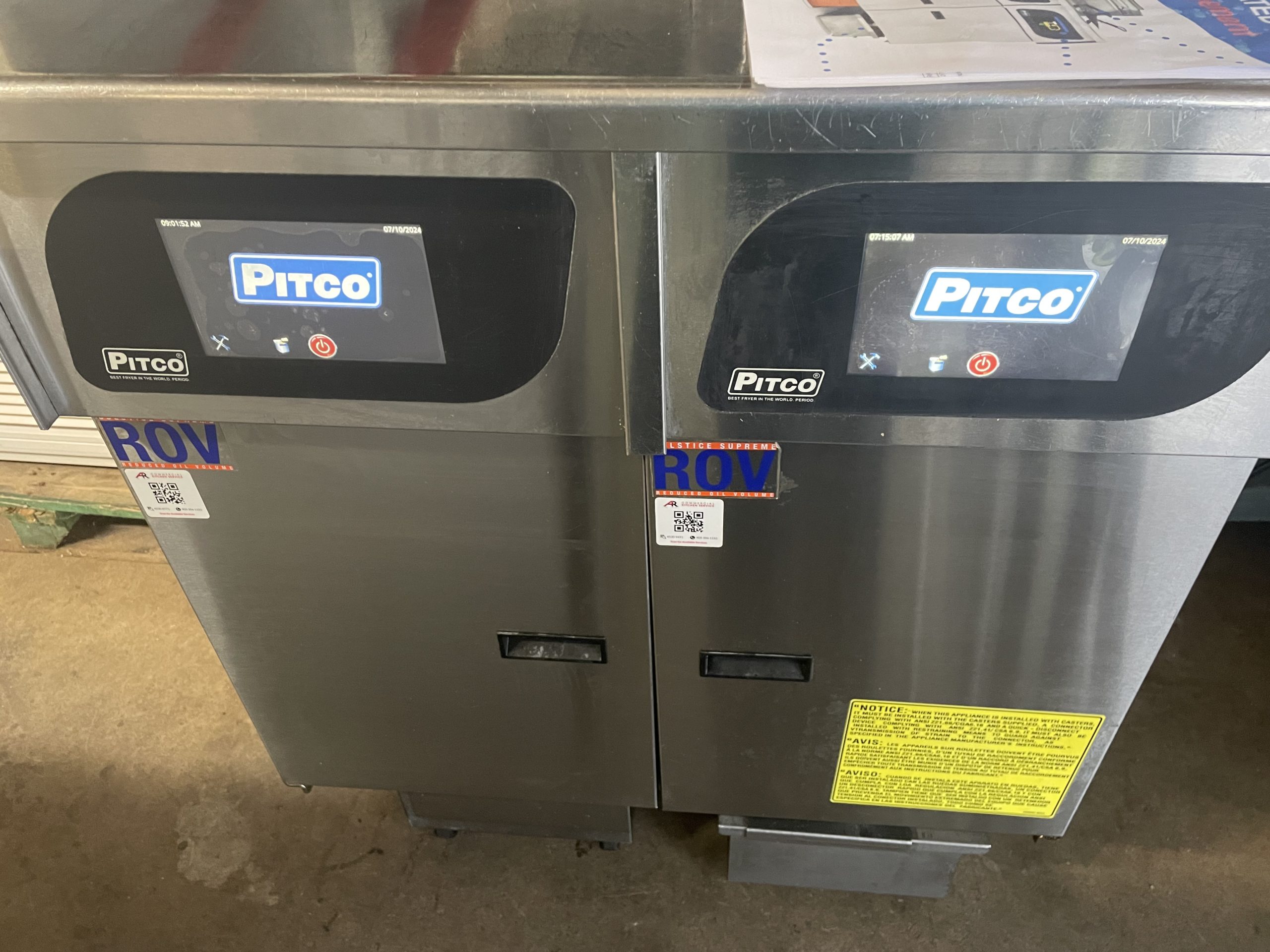 Pitco SSHLV14 Reduced Oil Volume Gas Fryer