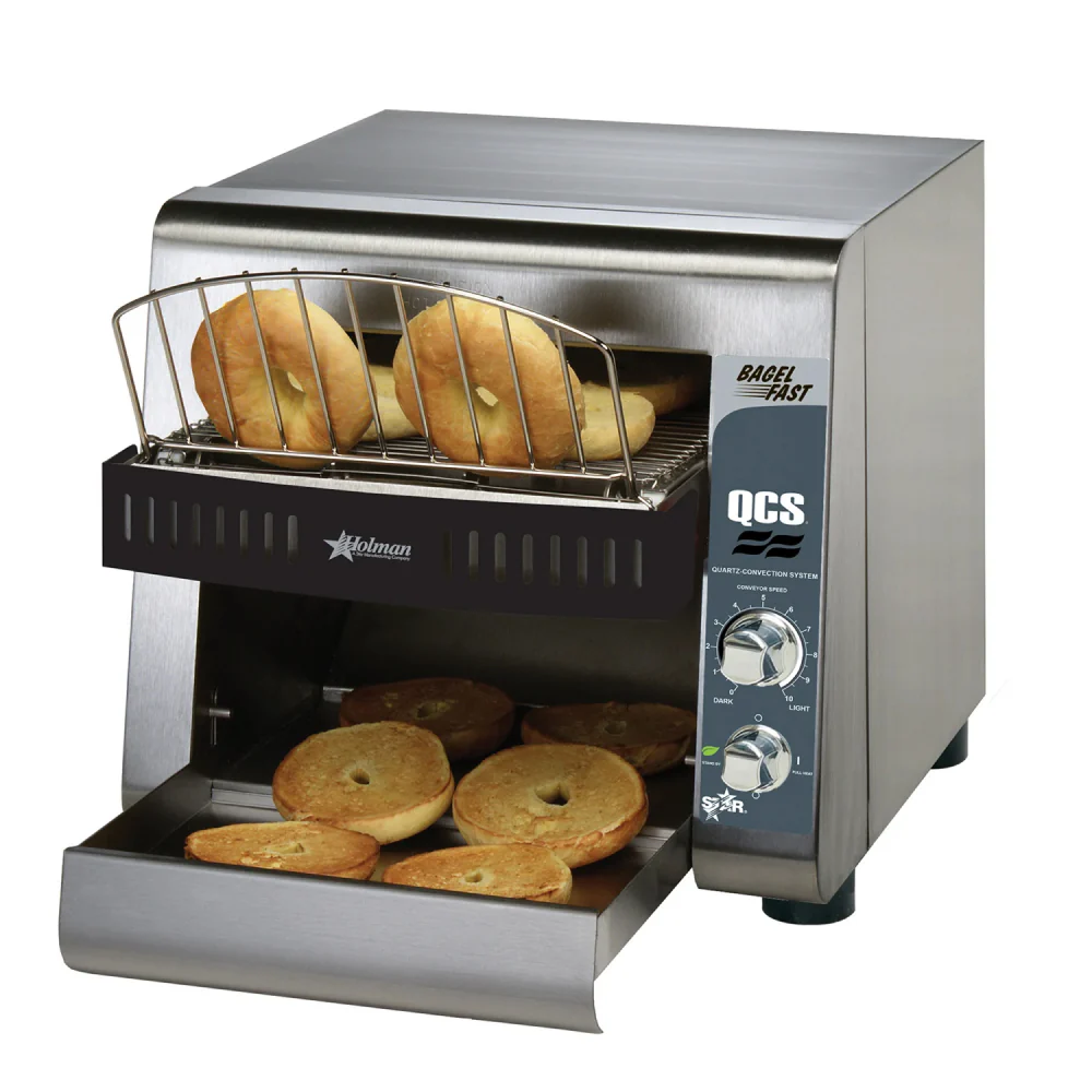 Star QCS1-500B 10" Commercial Conveyor Toaster with 1.5" Opening - 500 Slices Per Hour, 120V