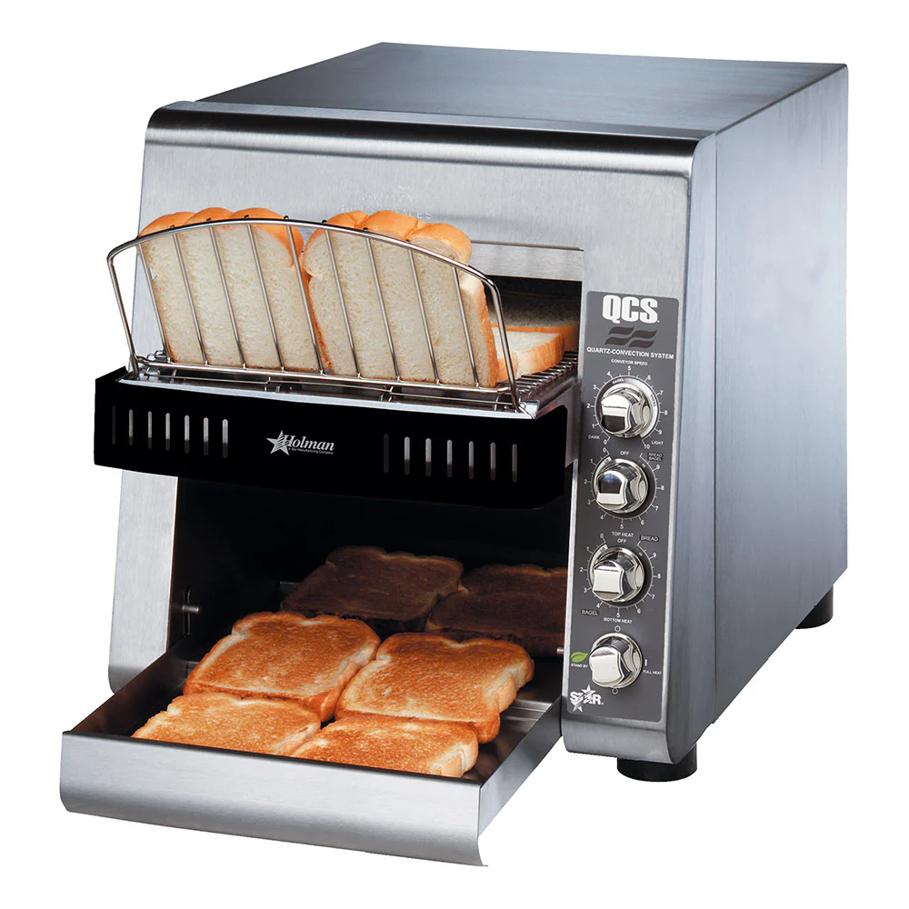 Star QCS2-800 10" Commercial Conveyor Toaster with 1.5" Opening - 800 Slices Per Hour, 208V