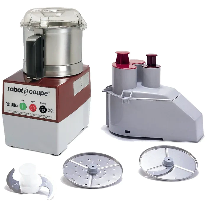 Robot Coupe R2N Ultra 3 Qt. Stainless Steel Bowl Single Speed Combination Processor - 1 Hp / 120V