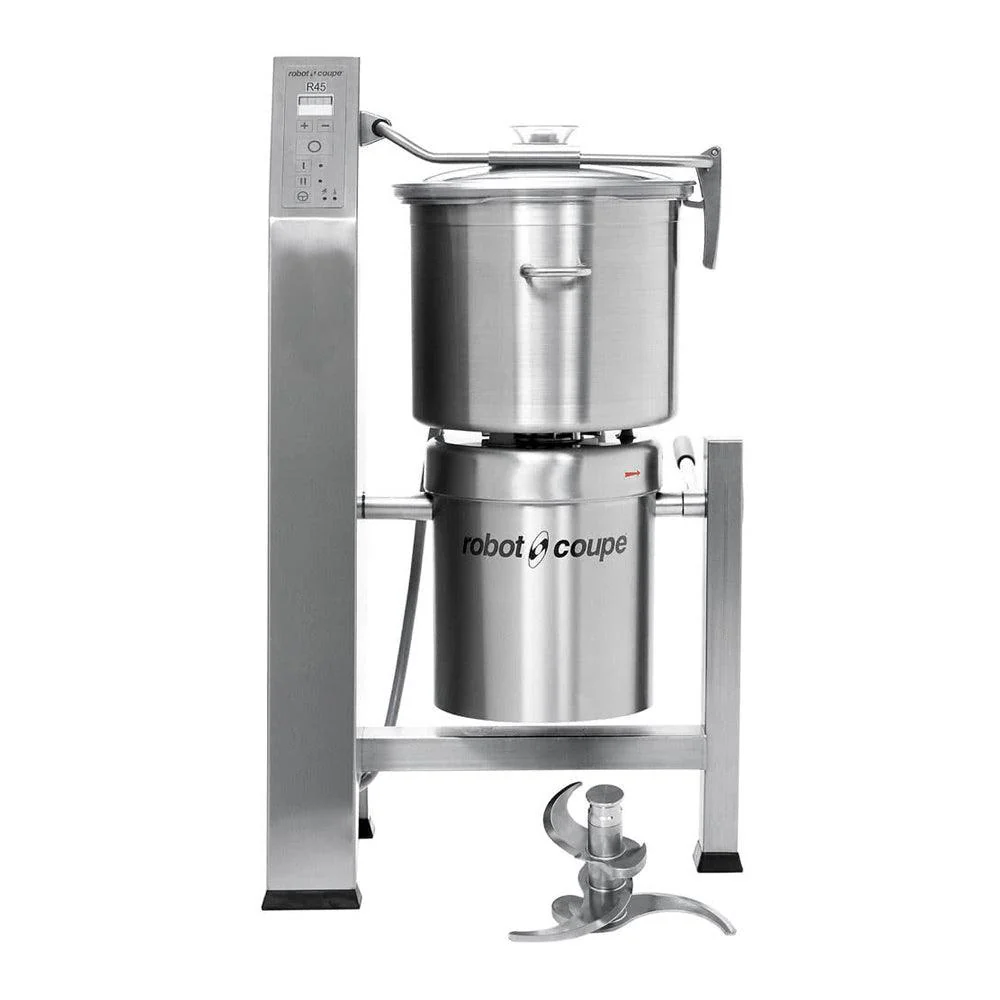 Robot Coupe R45T 47 Qt. 2-Speed Floor Standing Vertical Cutter Mixer - 13.5 Hp / 208-240V